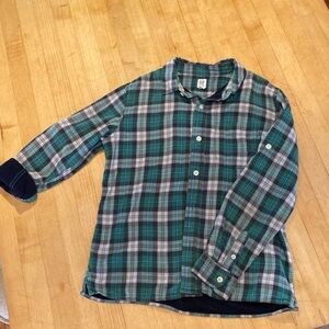 Boy's Gap 2-ply botton-down plaid shirt XL/12